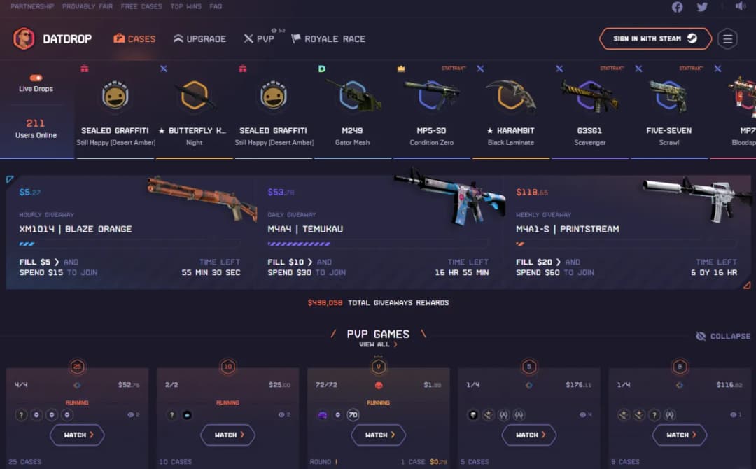 Strony do otwierania skrzynek CS:GO - Skrzynki do CS:GO online