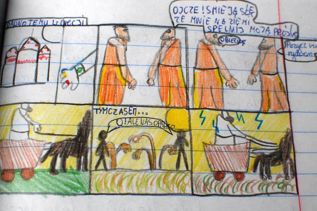 Helios i Faeton komiks - niesamowita opowieść o boskiej tragedii w obrazach