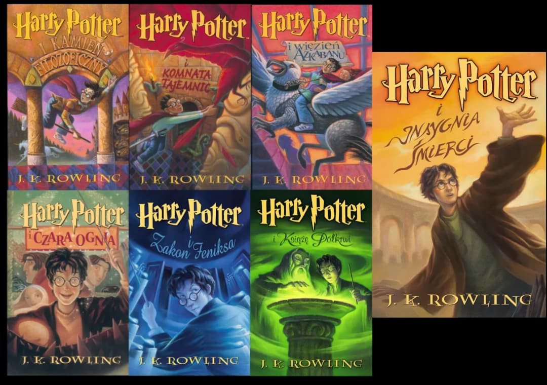 Harry Potter wszystkie tomy - Seria książek o czarodzieju