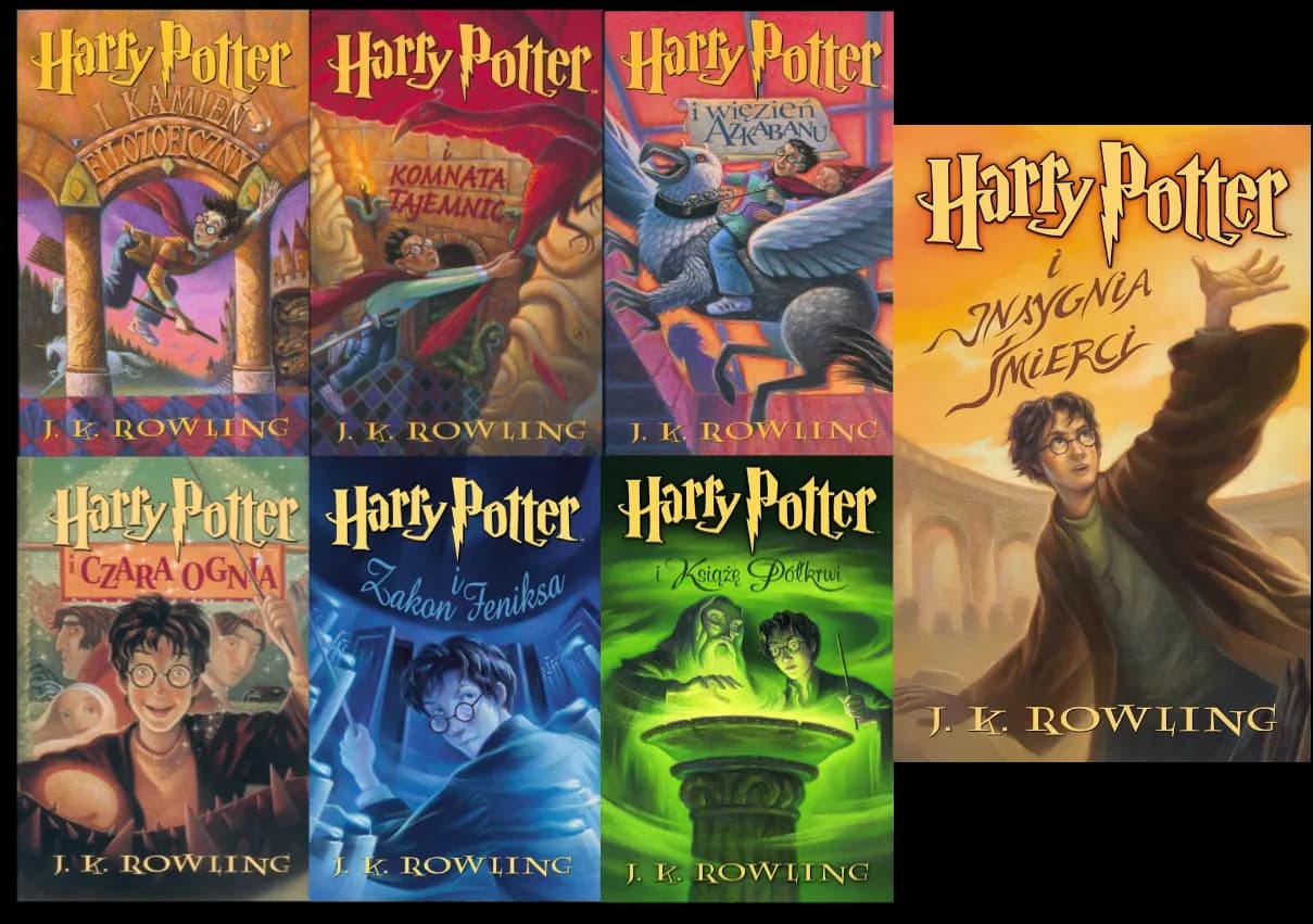 Harry Potter wszystkie tomy - Seria książek o czarodzieju