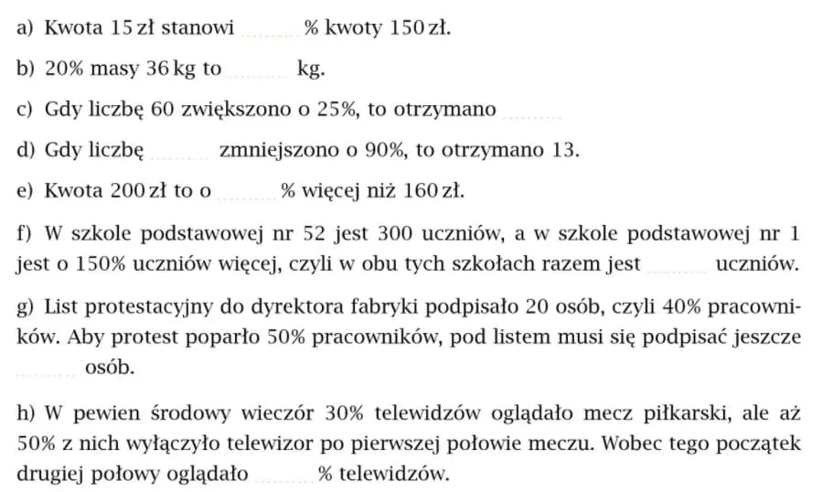 Oblicz szybko jakim procentem kwoty 150 zł jest 60 zł - prosty wzór i przykład