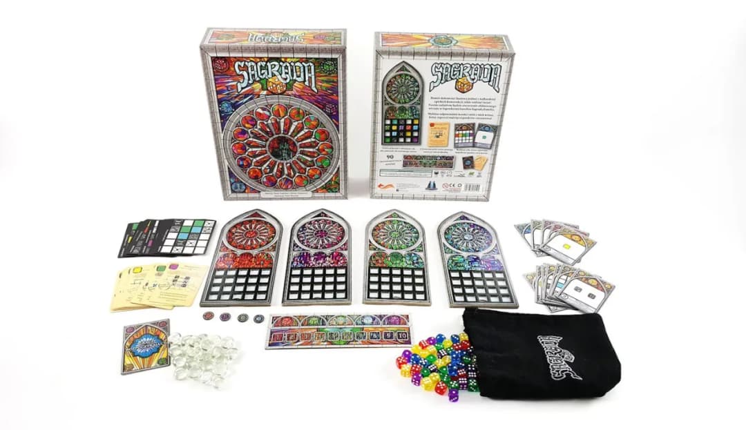 Gra planszowa Sagrada - Strategia i szczęście w rzucaniu kostką