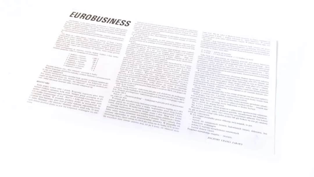 Zasady gry w Eurobiznes. Pieniądze, strategia, przedsiębiorczość. Poznaj sekrety sukcesu!