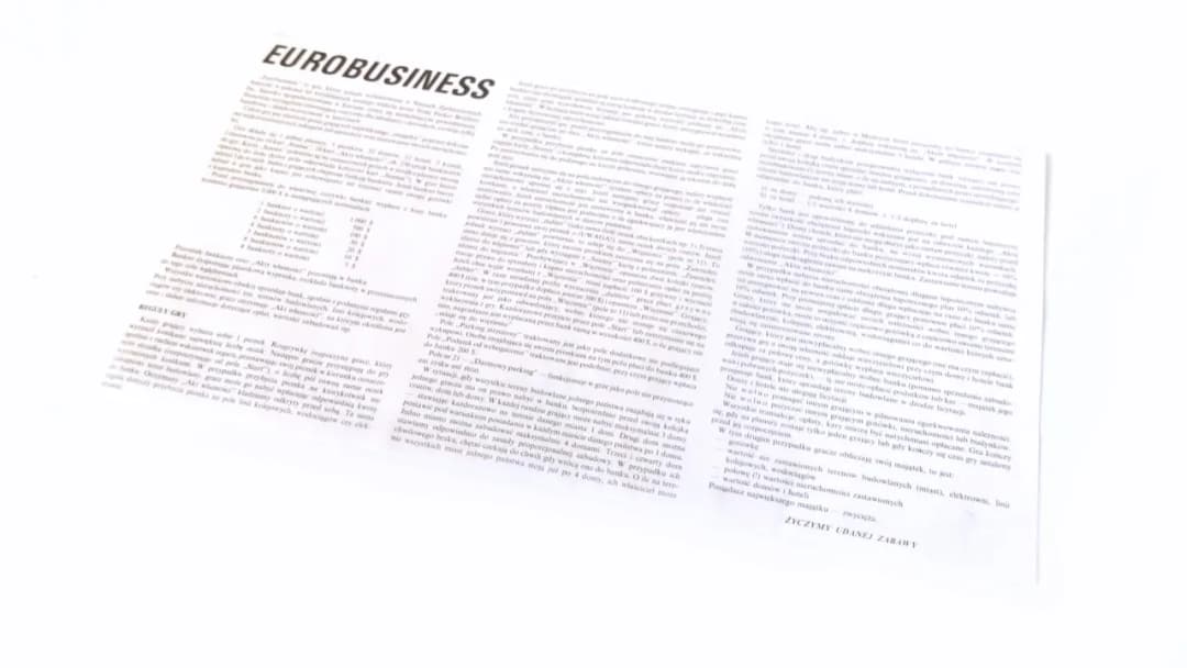 Zasady gry w Eurobiznes. Pieniądze, strategia, przedsiębiorczość. Poznaj sekrety sukcesu!