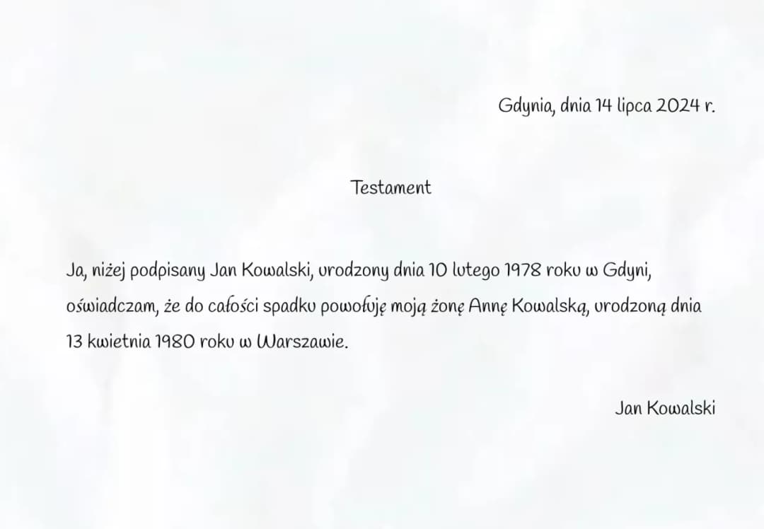 Jak prawidłowo sporządzić testament wzajemny małżonków - gotowy wzór i zasady