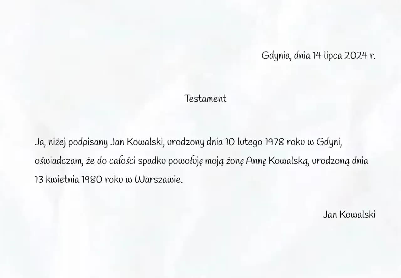 Jak prawidłowo sporządzić testament wzajemny małżonków - gotowy wzór i zasady