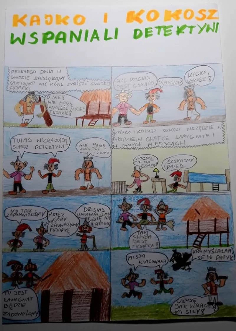 Jak narysować komiks do szkoły Kajko i Kokosz – proste kroki i porady