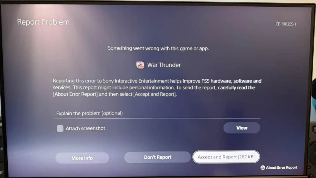 CE-108255-1 na PS5? Sprawdzone sposoby na błąd aplikacji