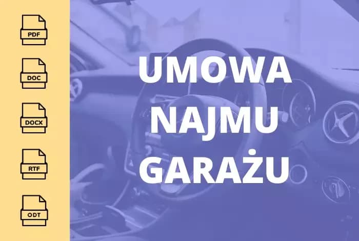 Profesjonalny wzór umowy najmu garażu PDF: przygotuj umowę bez błędów