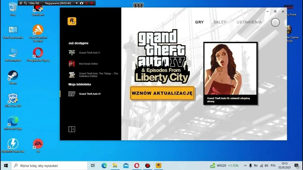 Jak spolszczyć GTA 4 przez Rockstar Launcher – prosty poradnik bez błędów